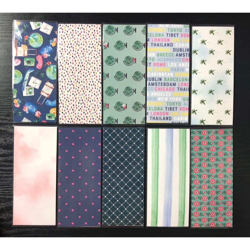10 laminated cash envelopes